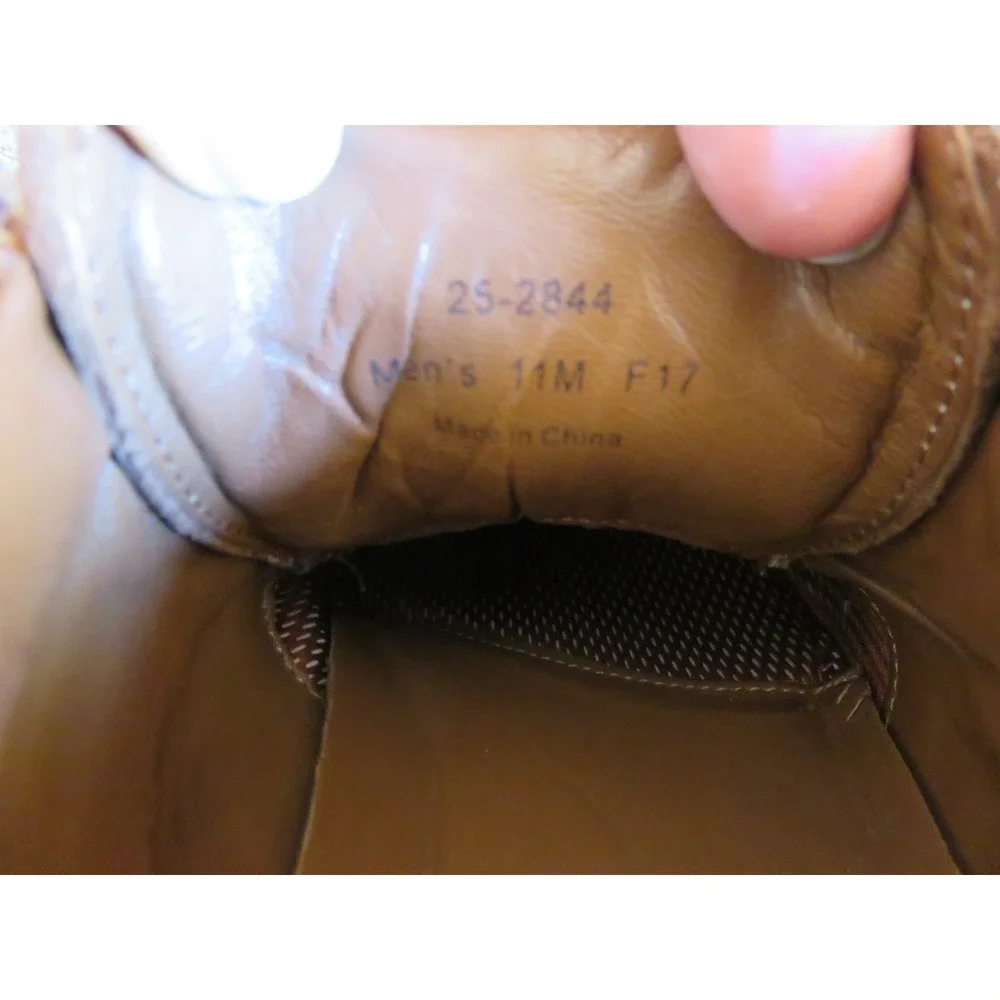 Johnston & Murphy XC4 Brown Leather Waterproof Moc Toe Shoes 25-2844 Mens 11M